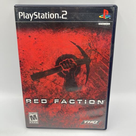 Red Faction (Sony PlayStation 2, 2002)PS2 Video Game Black Label CIB TESTED - Picture 1 of 6